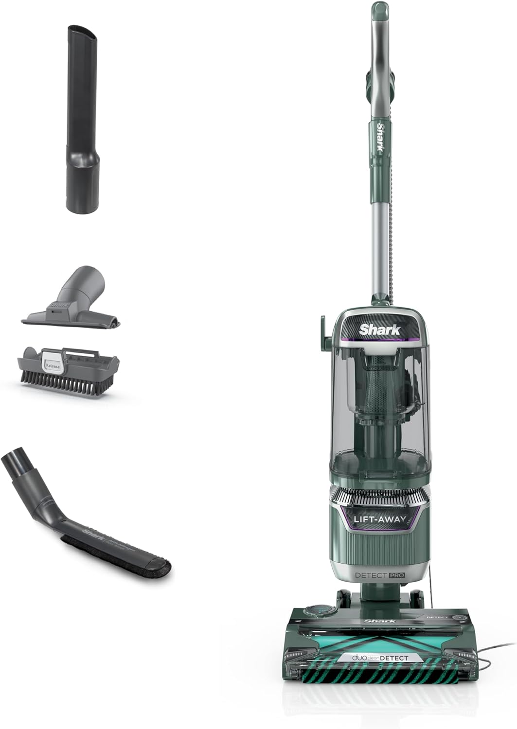 Shark Upright Vacuum, Navigator Lift-Away Deluxe with Large Dust Cup Capacity, HEPA Filter, Swivel Steering, Upholstery Tool & Crevice Tool, Blue, NV360